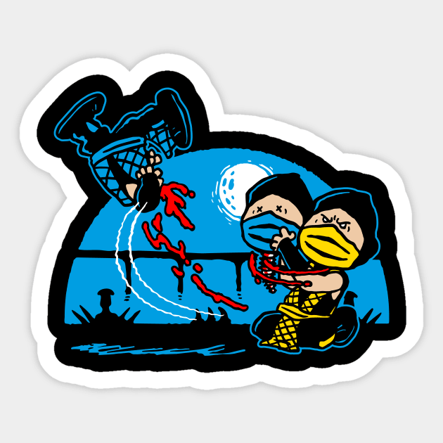 The Fatality Gag Sticker by demonigote